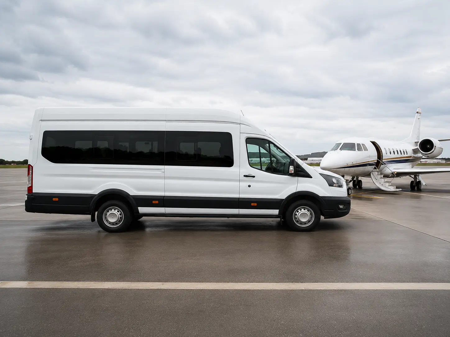 16-seater-minibus-hire-london-side-view-with-jet