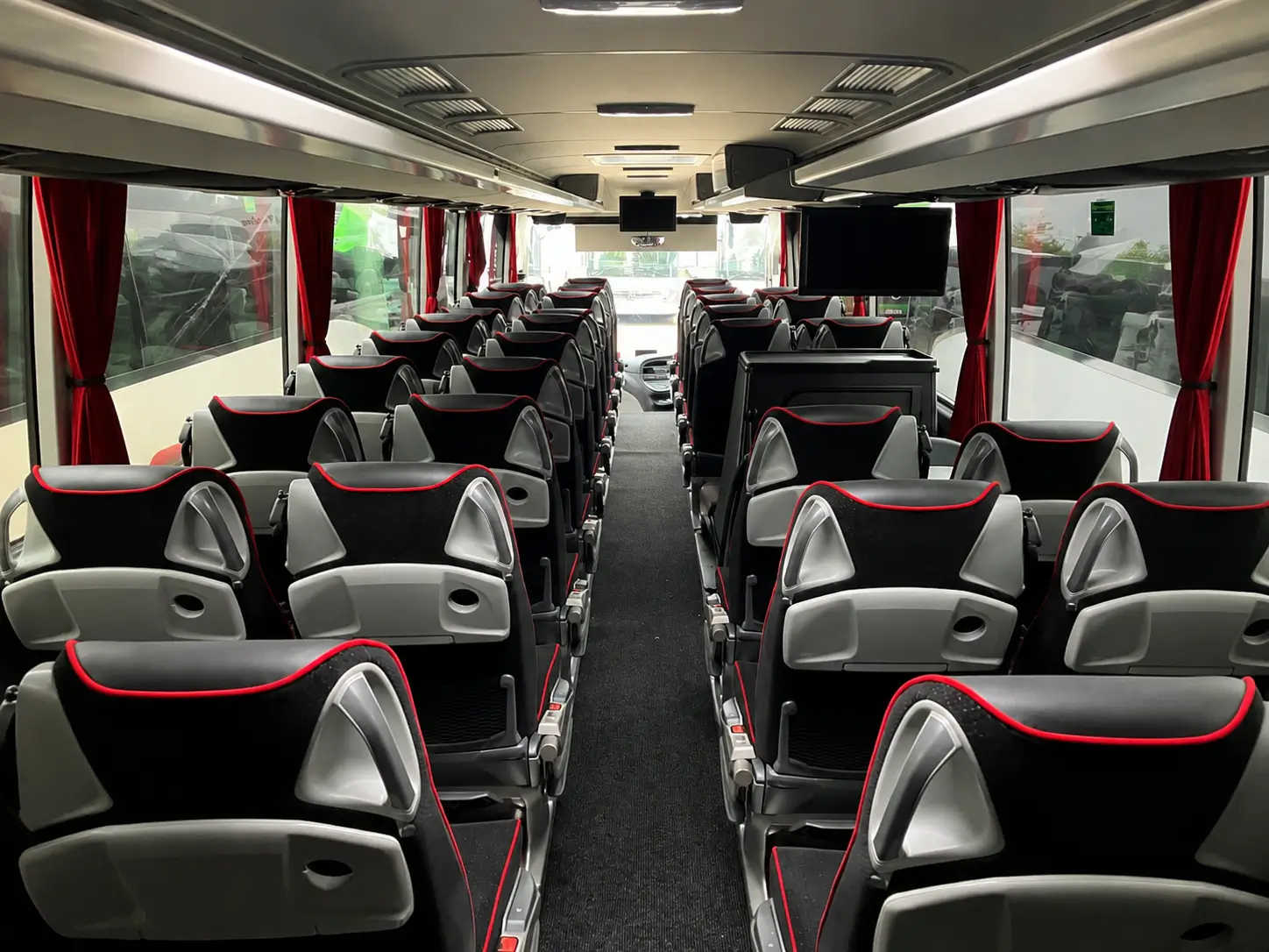 Affordable Luxury Coach for 53 Passengers in London interior