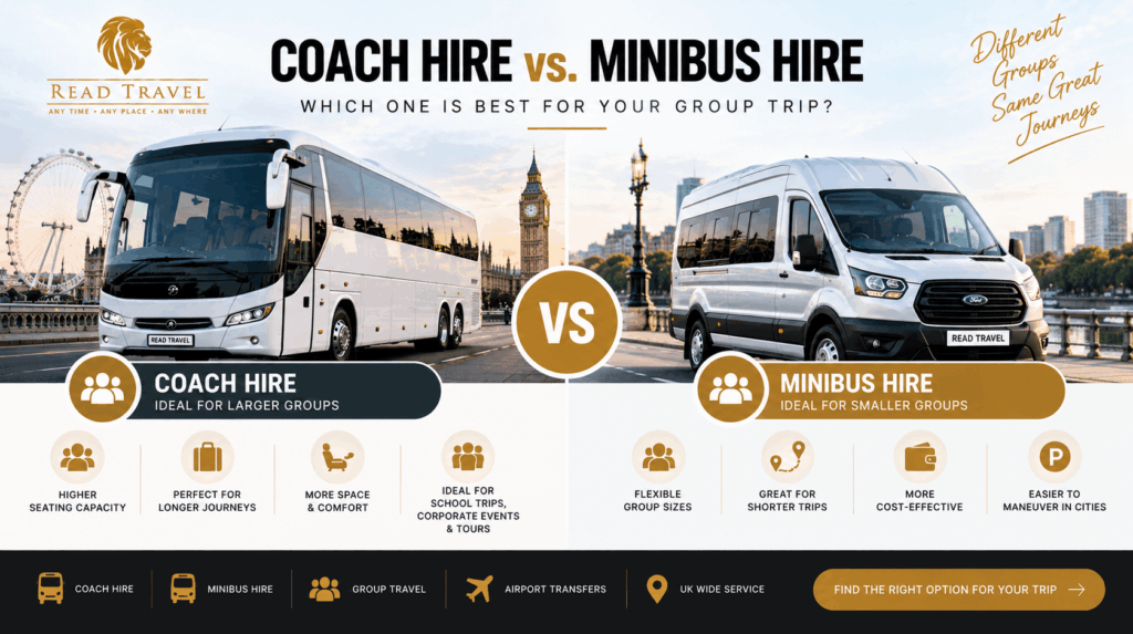 Coach Hire vs. Minibus Hire Which One is Best for Your Group Trip